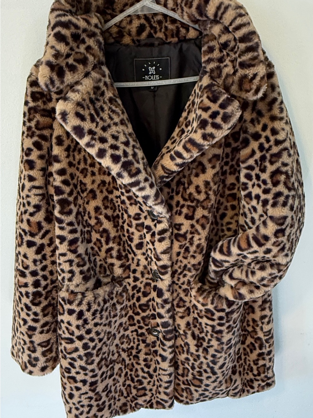 Beth Dutton Halloween Costume Leopard Faux Fur Coat M